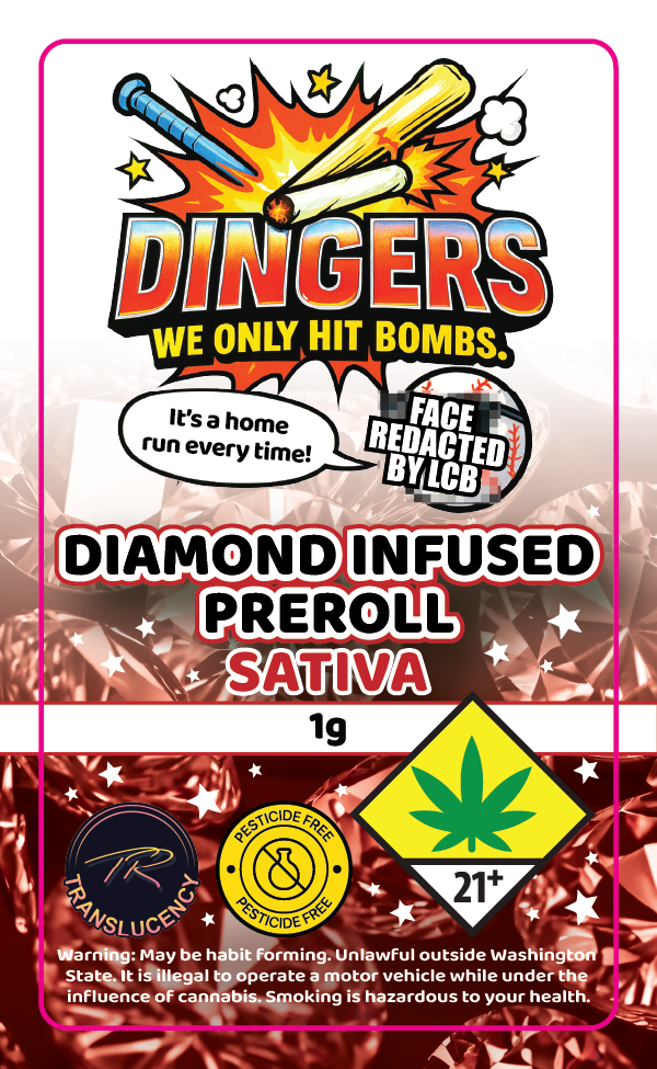 Dingers Diamond Infused Prerolls
