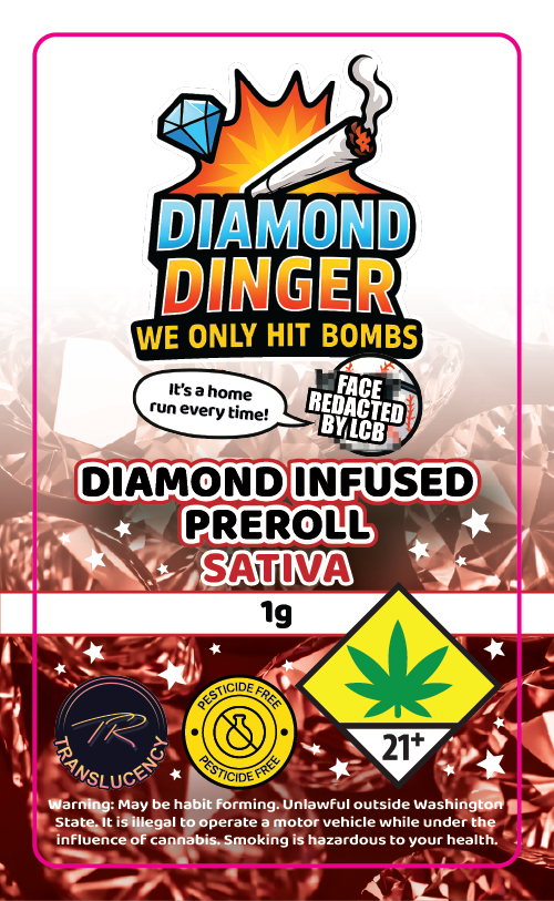 Dingers Diamond Infused Prerolls