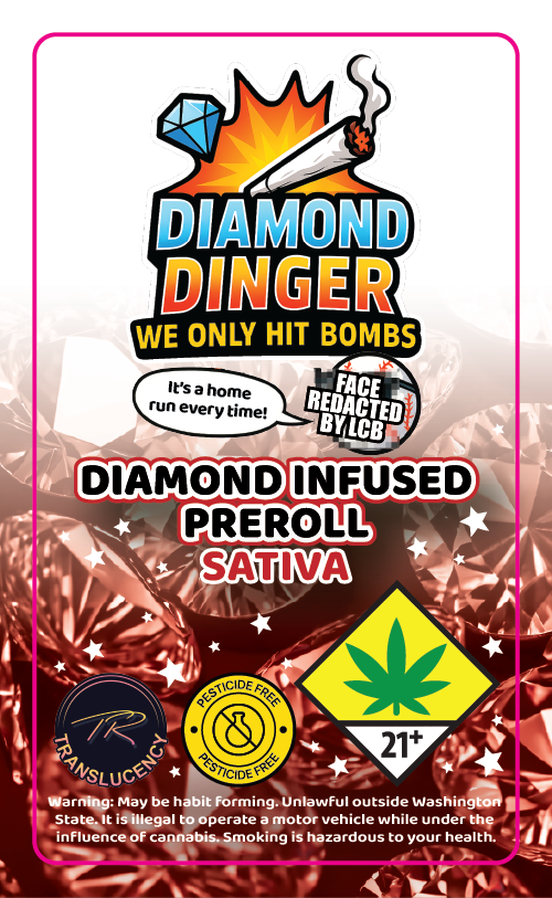Dingers Diamond Infused Prerolls