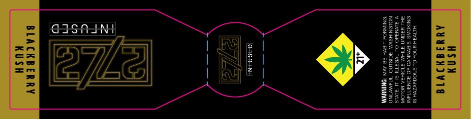 2727 Life Infused Blunt Label