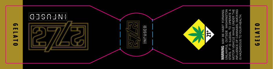 2727 Life Infused Blunt Label
