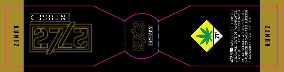 2727 Life Infused Blunt Label