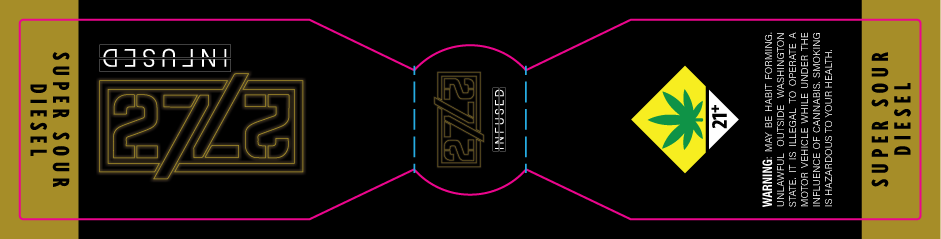 2727 Life Infused Blunt Label