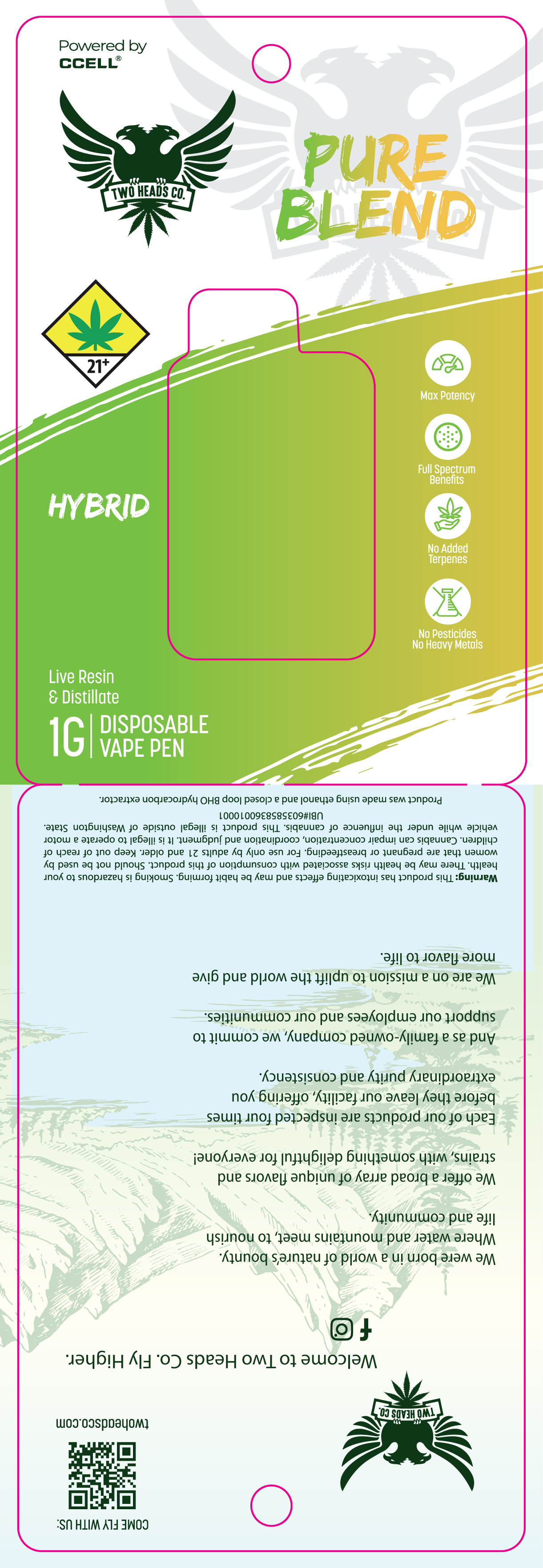 Two Heads Co Ombre Disposable