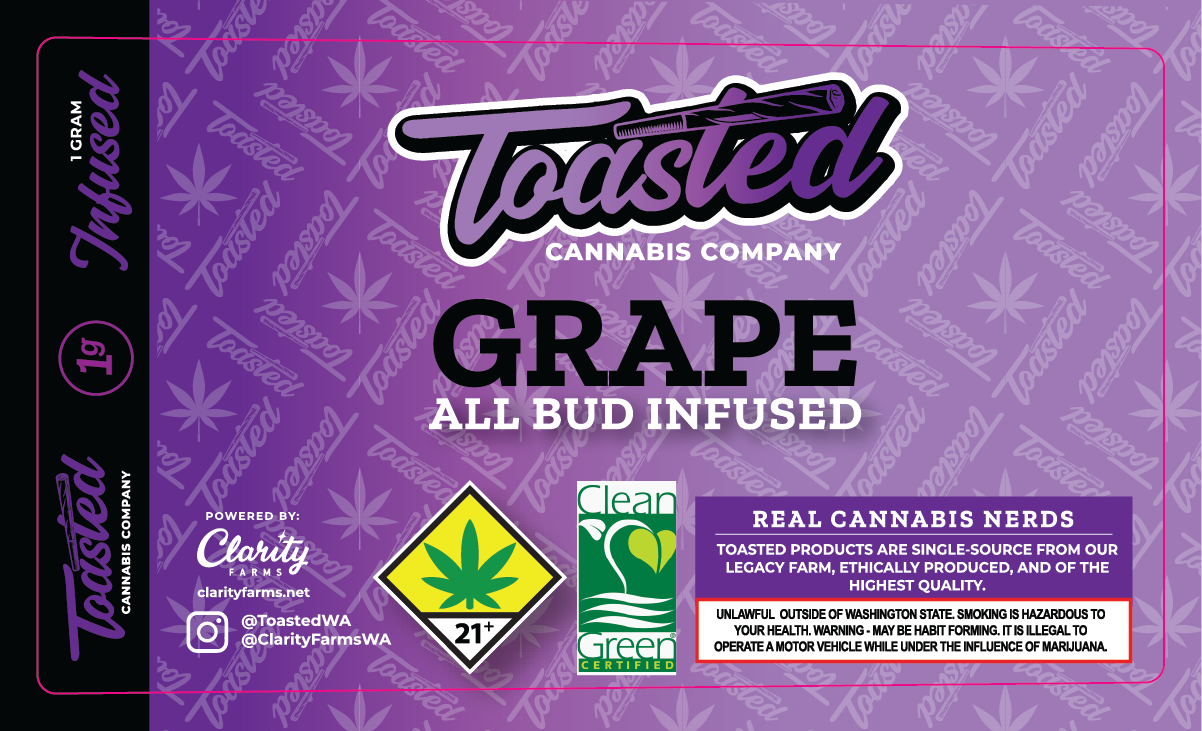 Toasted Joint Tube Labels
