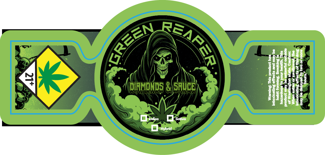 Green Reaper Jar Label