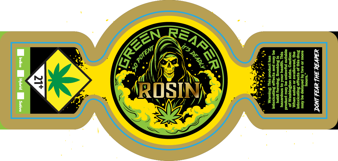 Green Reaper Jar Label