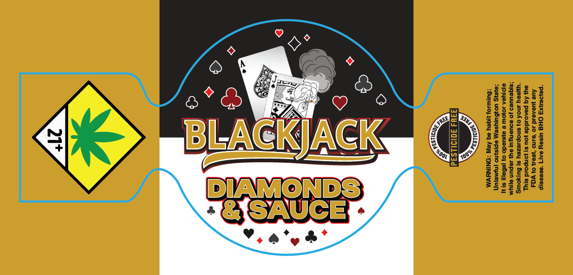 Black Jack Dab Jar Label