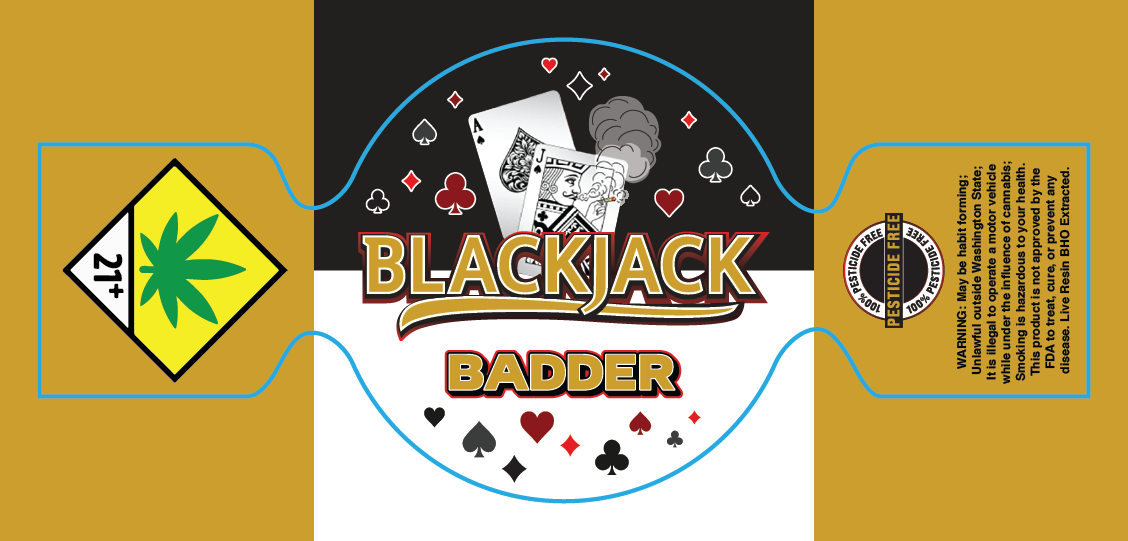Black Jack Dab Jar Label