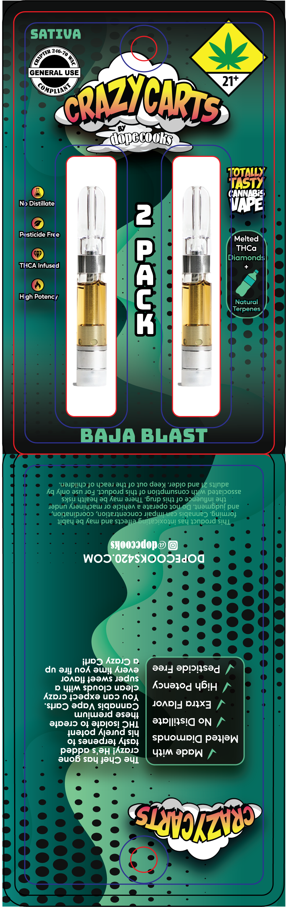 Dope Cooks Crazy Carts Dual Vape