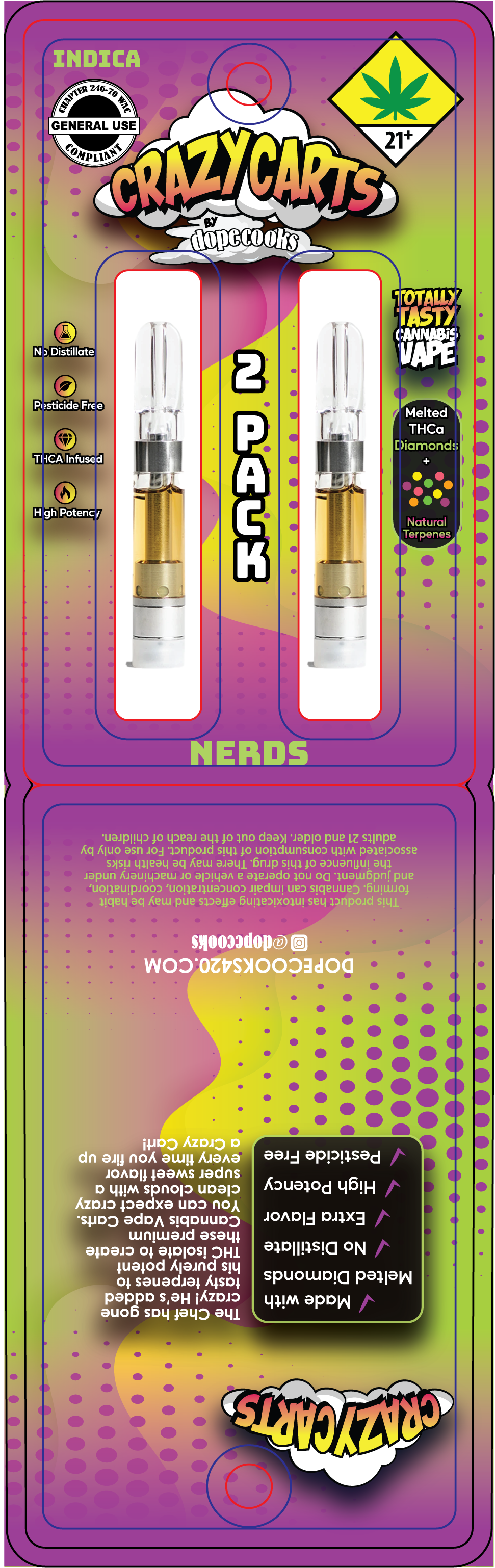 Dope Cooks Crazy Carts Dual Vape