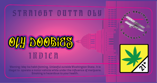 OLY Doobies Joint Tube Label