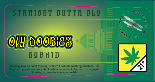 OLY Doobies Joint Tube Label