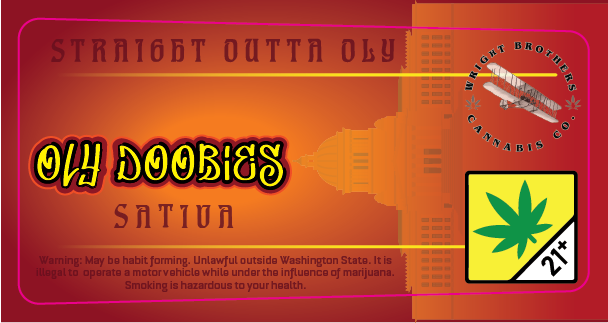 OLY Doobies Joint Tube Label