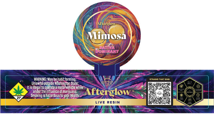 Afterglow Live Resin Jar Labels