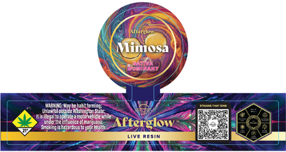 Afterglow Live Resin Jar Labels