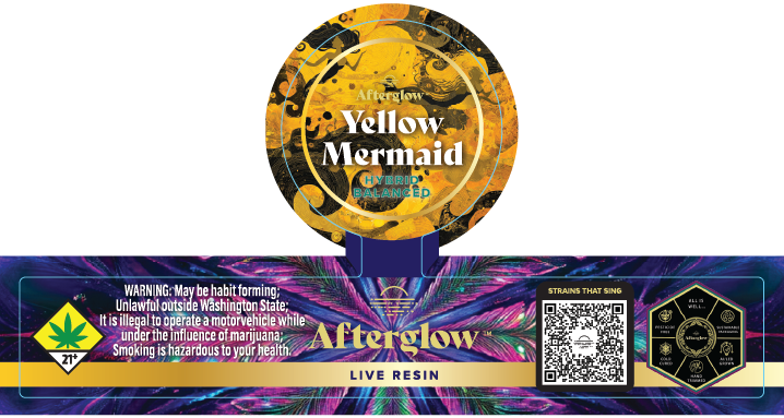 Afterglow Live Resin Jar Labels