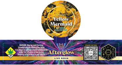 Afterglow Live Resin Jar Labels