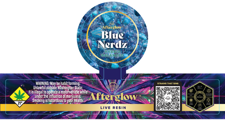 Afterglow Live Resin Jar Labels