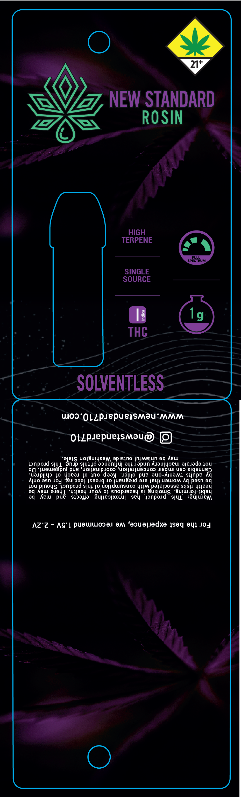 New Standard Labs Vibe Solventless Rosin