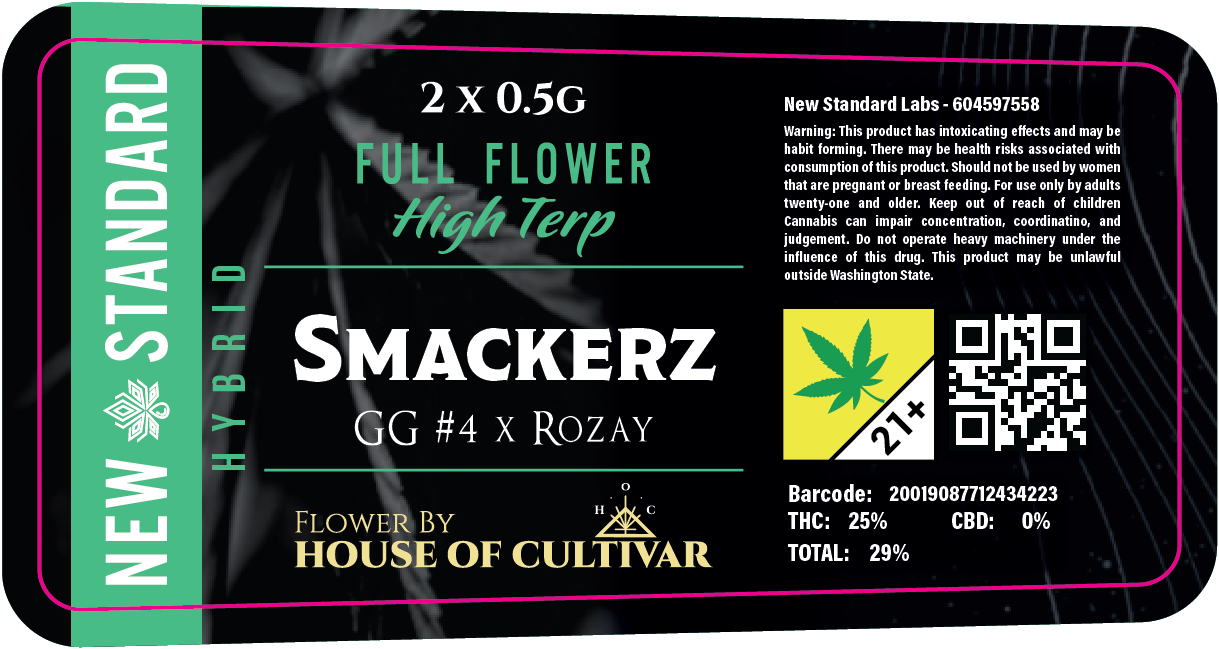 New Standard Preroll Labels