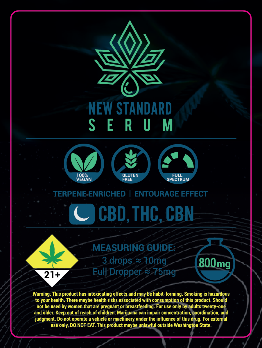 New Standard Labs Serum Labels