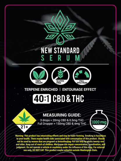 New Standard Labs Serum Labels