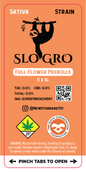 Slo Gro 5x1g Preroll Pack Label Vertical