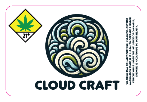 Cloud Craft Tin Label