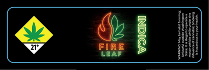 Fire Leaf Small Jar Label
