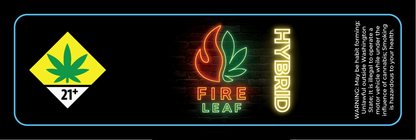 Fire Leaf Small Jar Label