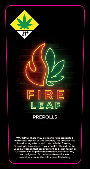 Fire Leaf Joint Label