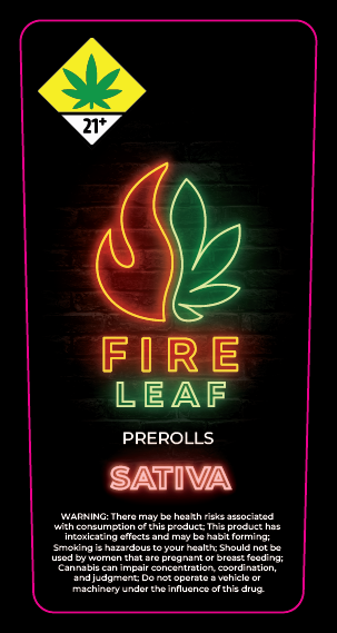 Fire Leaf Joint Label