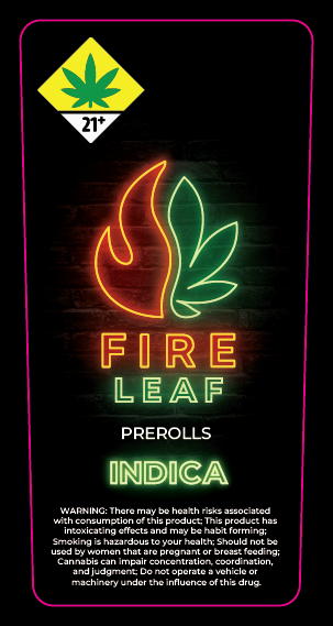 Fire Leaf Joint Label