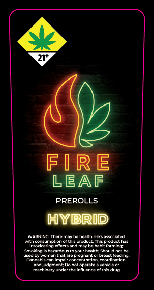 Fire Leaf Joint Label
