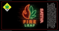 Fire Leaf Large Jar Label