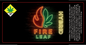 Fire Leaf Large Jar Label