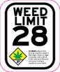 Weed Limit Label