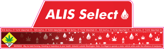 Alis Select Red Jar Wrap Label