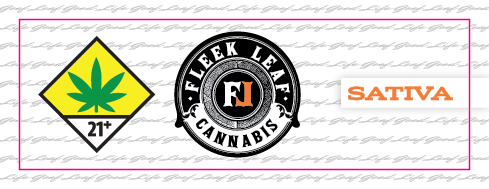 Fleek Leaf Labels 1x3