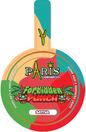 Paris Round Lid Label with Tab 28g