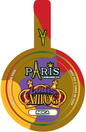 Paris Round Lid Label with Tab 28g