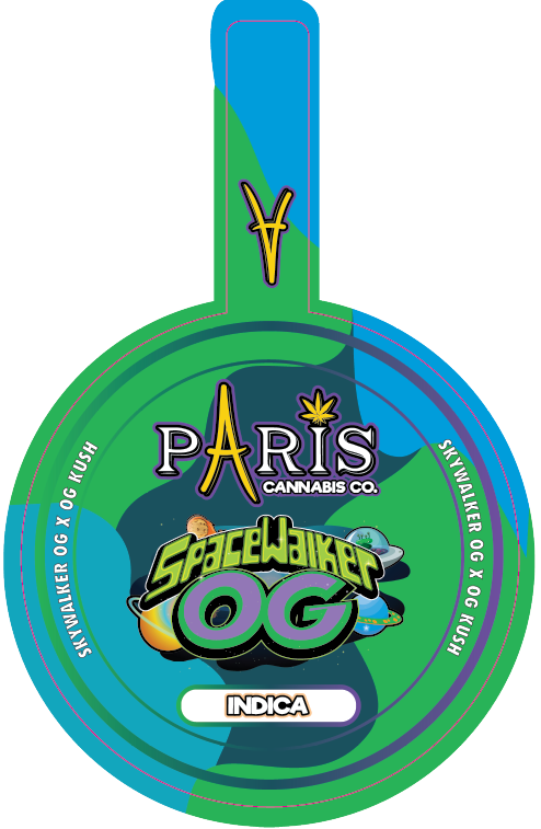Paris Round Lid Label with Tab 28g