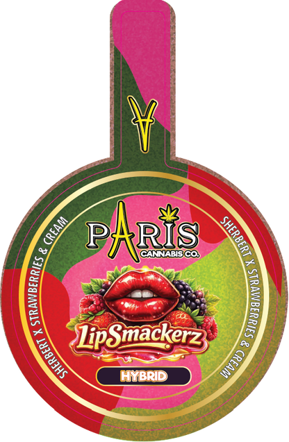 Paris Round Lid Label with Tab 28g