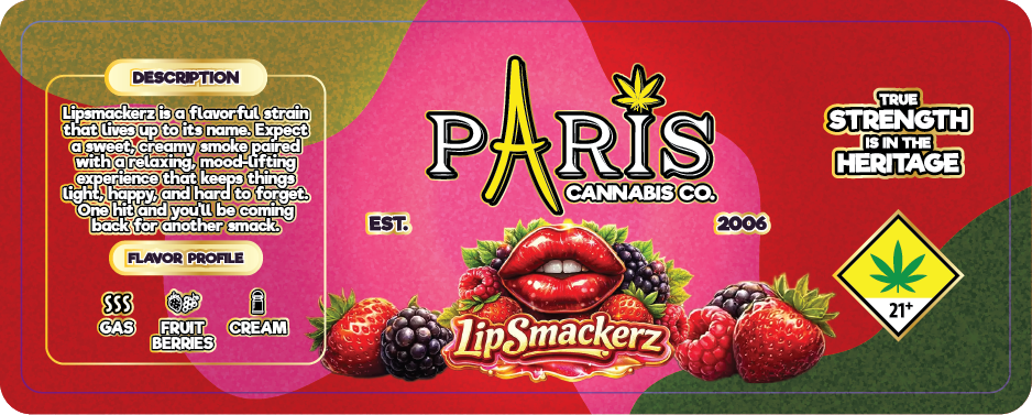 Paris Wrap Label 28g