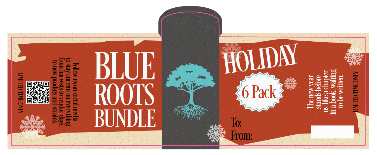Blue Roots Holiday Stickers