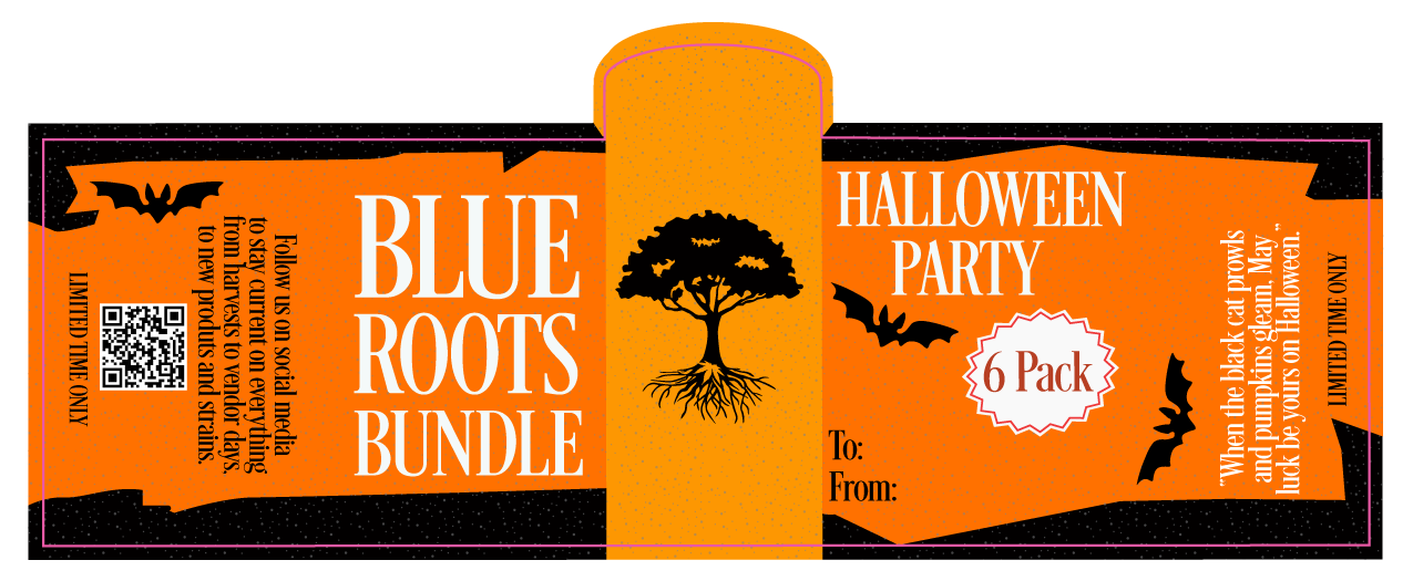 Blue Roots Holiday Stickers