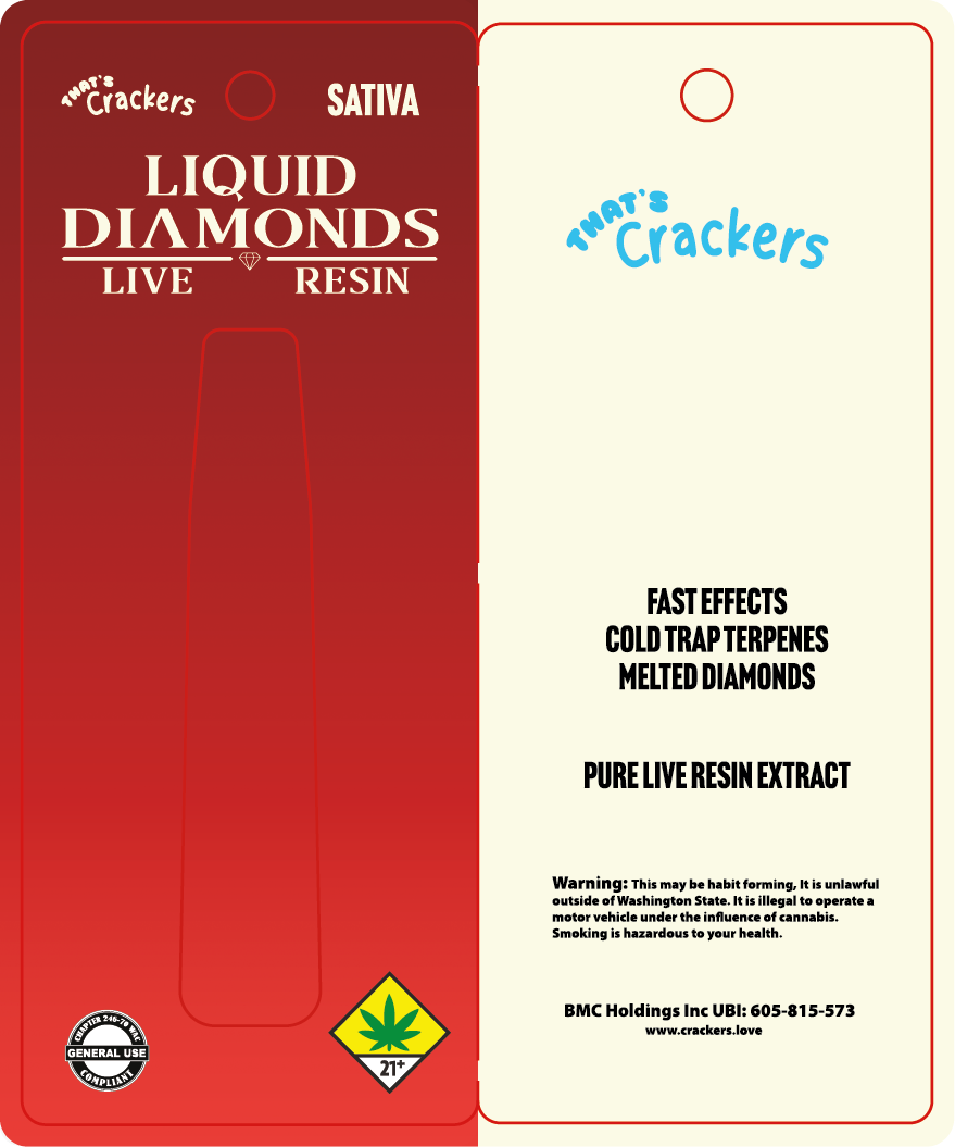 That's Crackers Live Resin Disposable