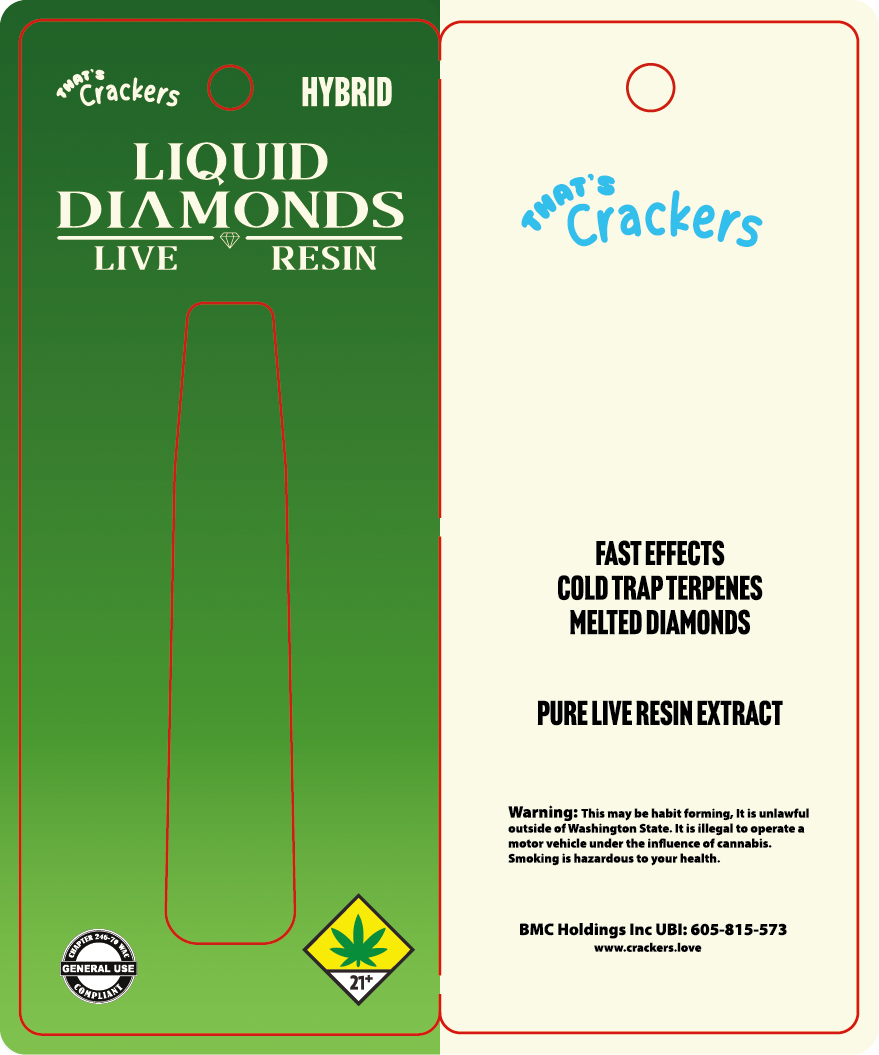 That's Crackers Live Resin Disposable