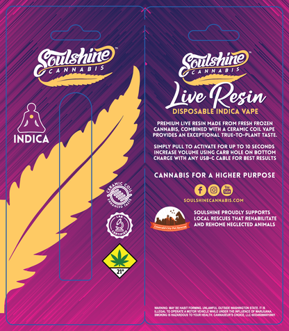 Soulshine Live Resin Disposable